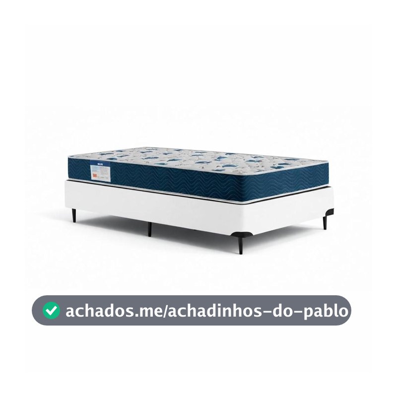 Cama box + Colchão ISO 60 D28 Solteirão(108x198)-Ortobom - Cama Box - Magazine Sacafarelli