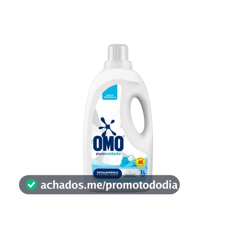 Sabão Líquido Omo Puro Cuidado 3L