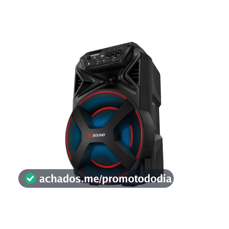 Caixa de Som Amplificada Bluetooth Mondial XSound CM-300-N 300W RMS USB