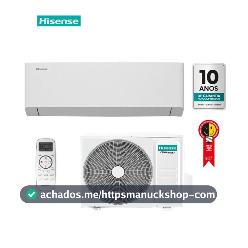 Ar Condicionado Split Hi-efficiency Hisense 9000 Btus Frio As-09tw2rlchb00 Inverter Wi-fi 220v - Ar Condicionado Inverter