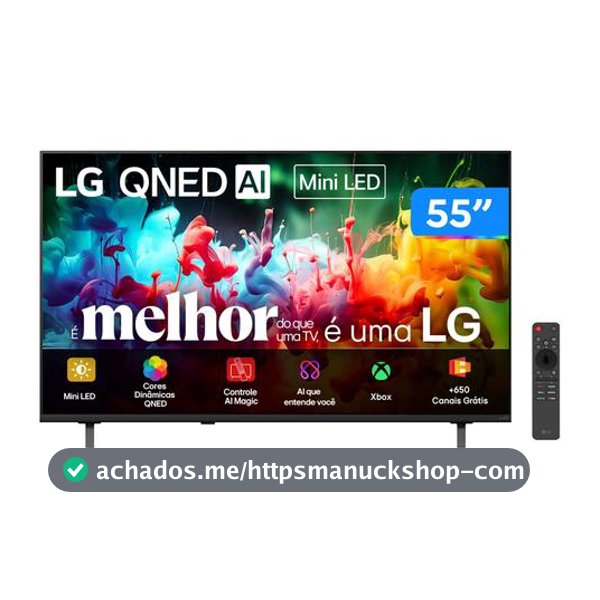 Smart TV 55" LG 4K UHD QNED Mini LED AI QNED70 55QNED70BSA WebOS 26 2026