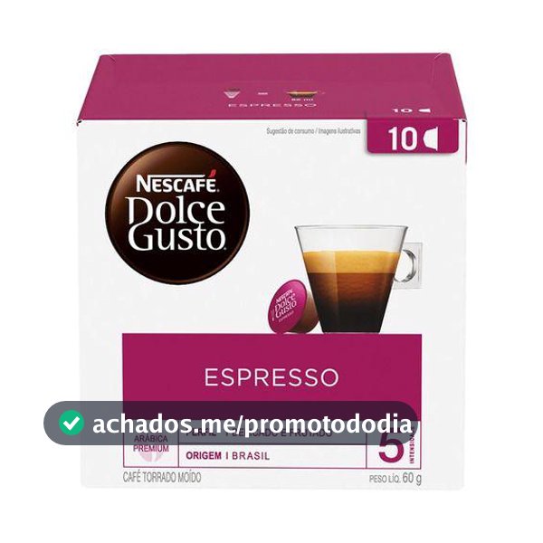 Cápsula Espresso Com 10 Unidades Dolce Gusto 60g