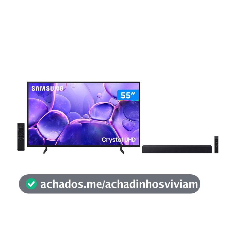 Smart TV 55” Samsung 4K UHD Crystal UHD