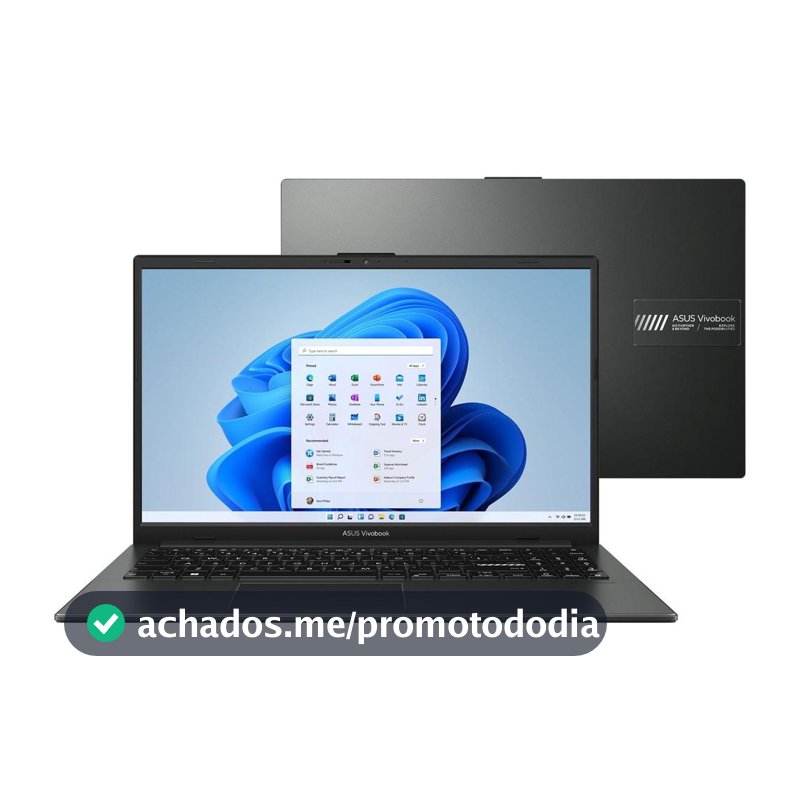 Notebook ASUS Vivobook Go 15 AMD Ryzen 5 7520U 8GB RAM 512GB SSD 15,6" Full HD Windows 11 E1504FA-NJ836W - Notebook Asus - Magazine Cacaprom0