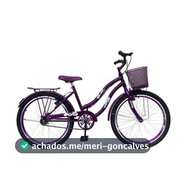 Bicicleta Aro 24 Feminina Jady Cecy Menina Com Cestinha Freio V Brake Rodas Alumínio Aero Resistente