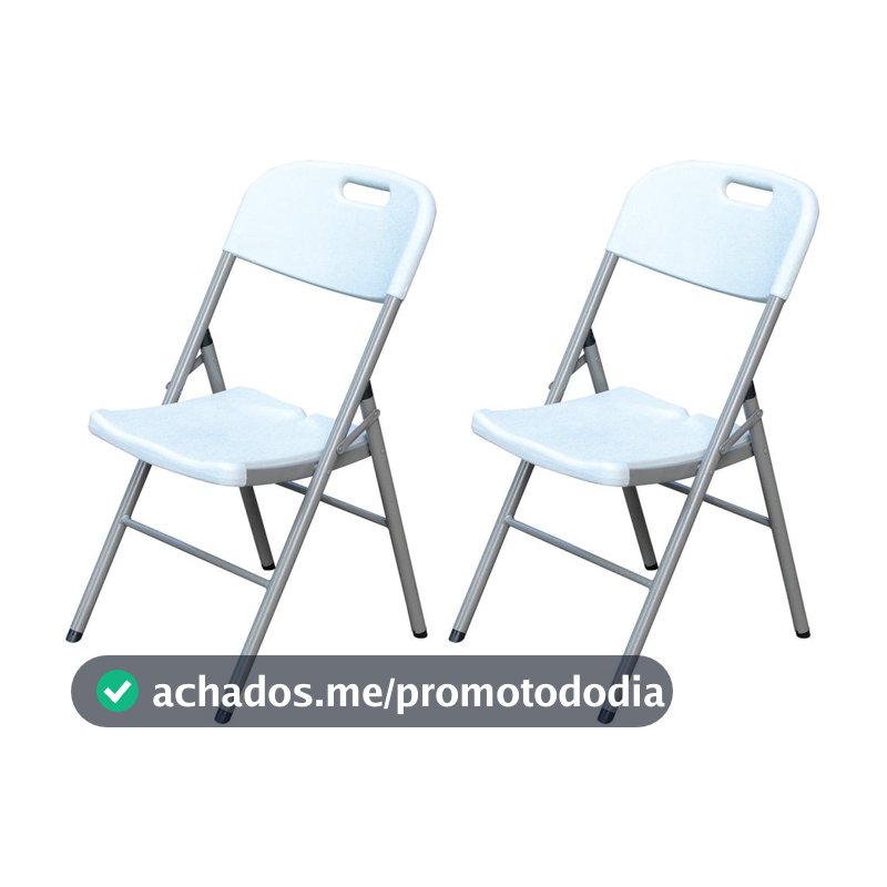 Jogo de Cadeiras de Aço Dobrável Otello DOB-BR4 2 Peças