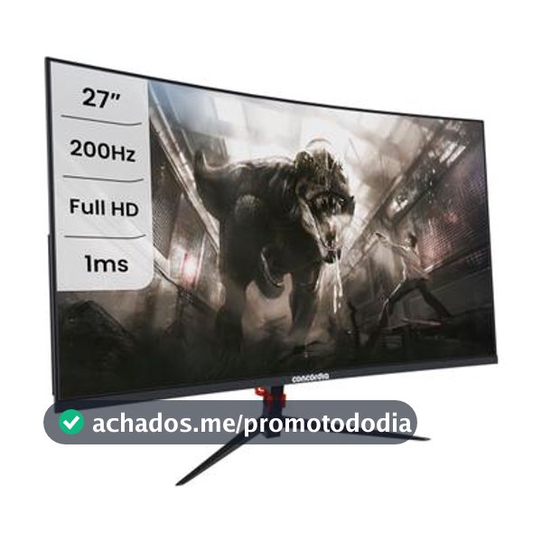 Monitor Gamer Curvo Concórdia 27 Polegadas CZ270F 200Hz Full HD 1ms HDMI DP FreeSync
