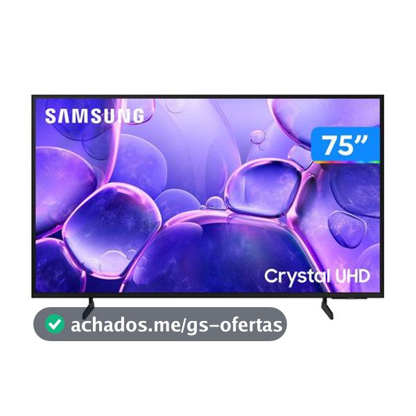 Smart TV 75" Samsung 4K UHD Crystal 75U8600F Tizen 3 HDMI