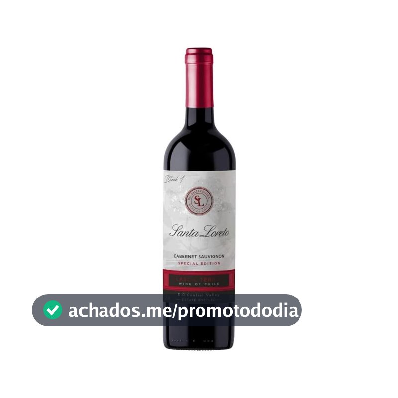 Vinho Fino Tinto Chileno Santa Loreto Varietal Cabernet Sauvignon 750ml