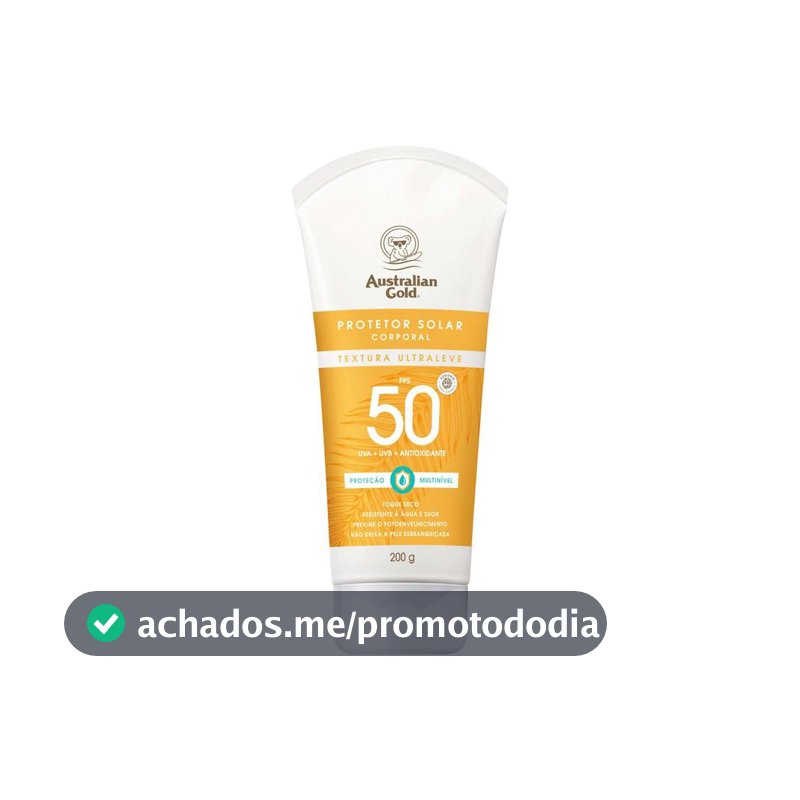 Protetor Solar Corporal Australian Gold 50427 Creme FPS 50 200g