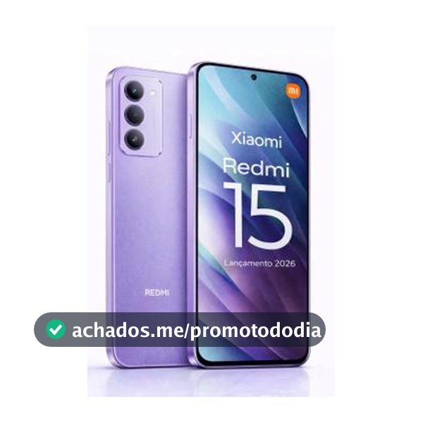 Xiaomi Redmi 15 256GB 8GB Tela 144Hz 50MP Câmera 50 Mp Bateria 7000mAh 33W Smartphone