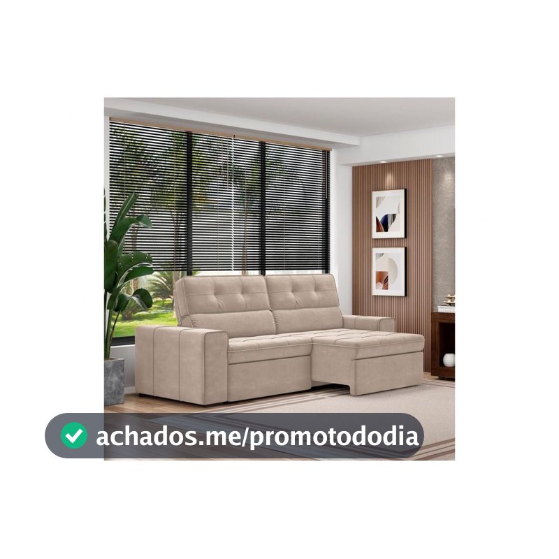 Sofá Retrátil Reclinável 3 Lugares Veludo Joly Barsa Gralha Azul