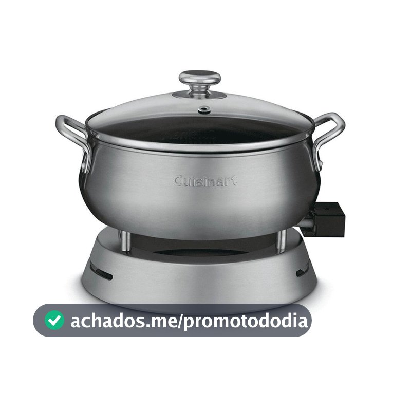 Panela Elétrica com Acessórios para Fondue Inox 127V Prata Cuisinart