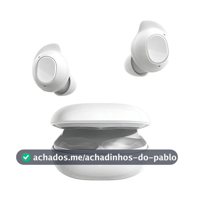 Fones de ouvido intra-auriculares sem fio Samsung Galaxy Buds FE brancos - Galaxy Buds - Magazine Duduocha