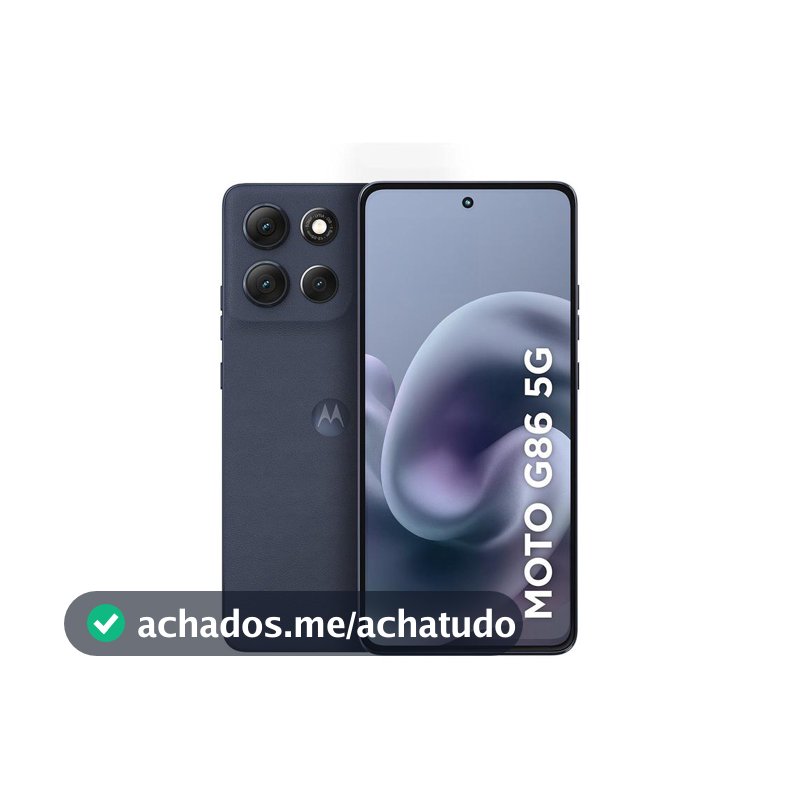 Smartphone Motorola G86 256GB Grafite 5G 8GB+8GB RAM Boost Inteligente 6,7" Câm. Dupla + Selfie 32MP