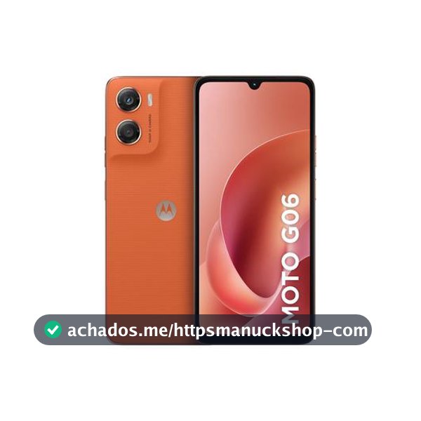 Smartphone Motorola Moto g06 128GB 4GB Ram Laranja 6,9" Câm. 50MP + Selfie 8MP