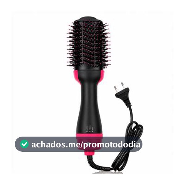 Escova Secadora Profissional Seca Alisa E Modela Cabelo Com Cabo - Dfjn - Escova Secadora