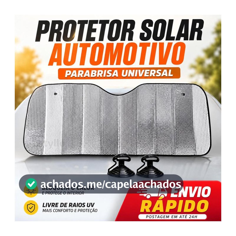 Protetor Solar Automóvel Universal Painel Guarda Sol Proteção Solar Uv Parabrisa Carro Painel - AMSTYLO - Protetor Solar Automotivo / Cortina para Auto - Magazine Eieutil