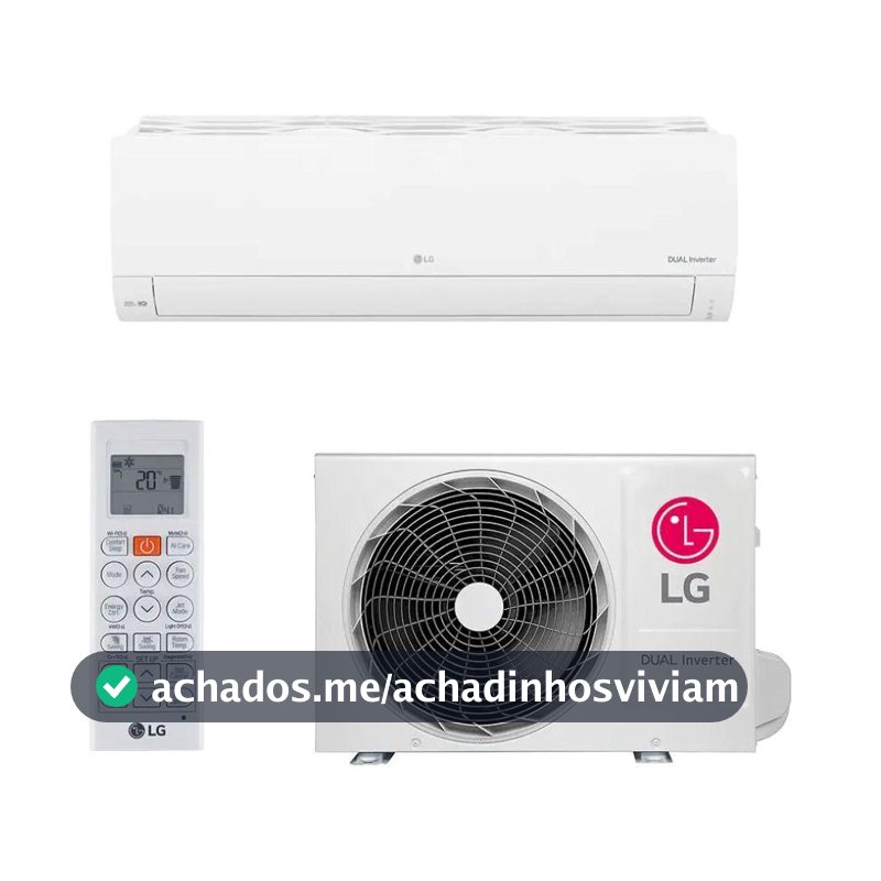 Ar Condicionado Split Inverter 9000 Btus LG Hi Wall Dual Compact AI Frio 220V S3UQ09AAQAL