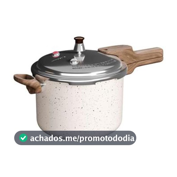 Panela De Pressão Mimo Style Presscook 4,2L Indução Vitrocerâmico Inox Mármol - 10763 PP42M