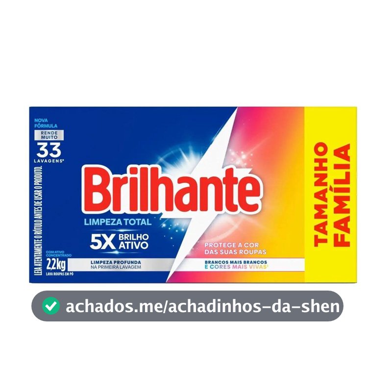 Sabão em Pó Concentrado Brilhante Lava Roupas