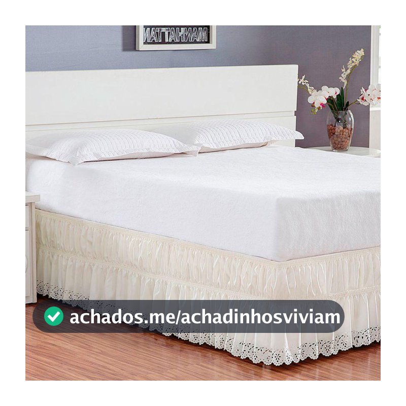 Saia Box Queen com Elastico por toda Volta Bordado Ultrassônico