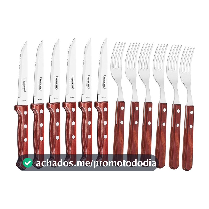 Conjunto de Talheres Tramontina 12 Peças Polywood
