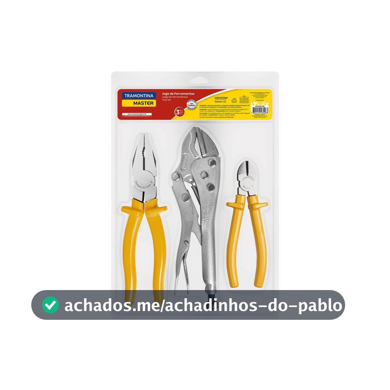 Kit Ferramentas Tramontina 3 Peças