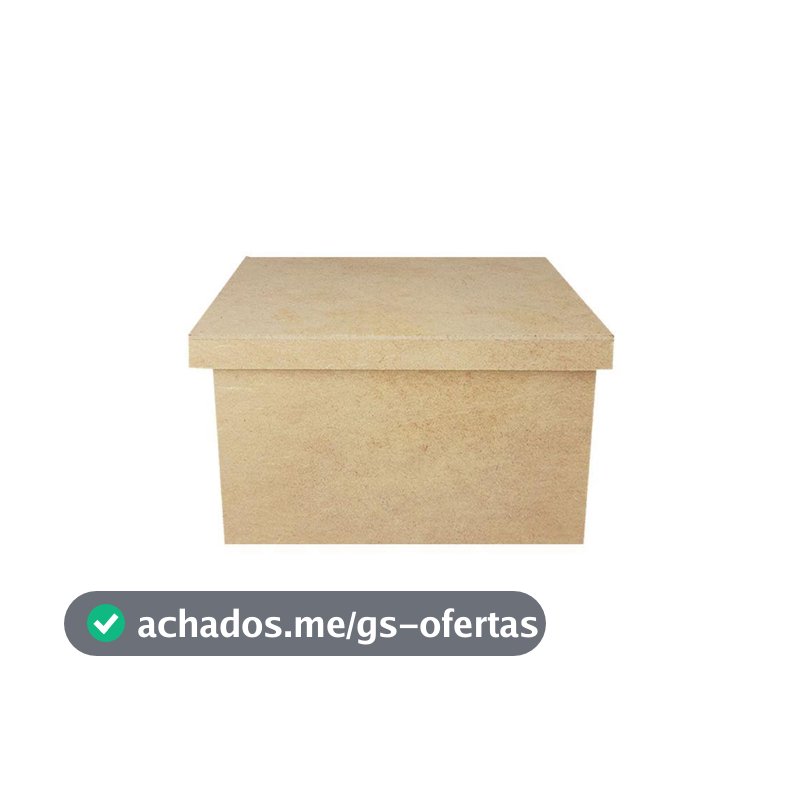 Caixa Quadrada Tampa Sapato 10x10x5 Mdf Madeira