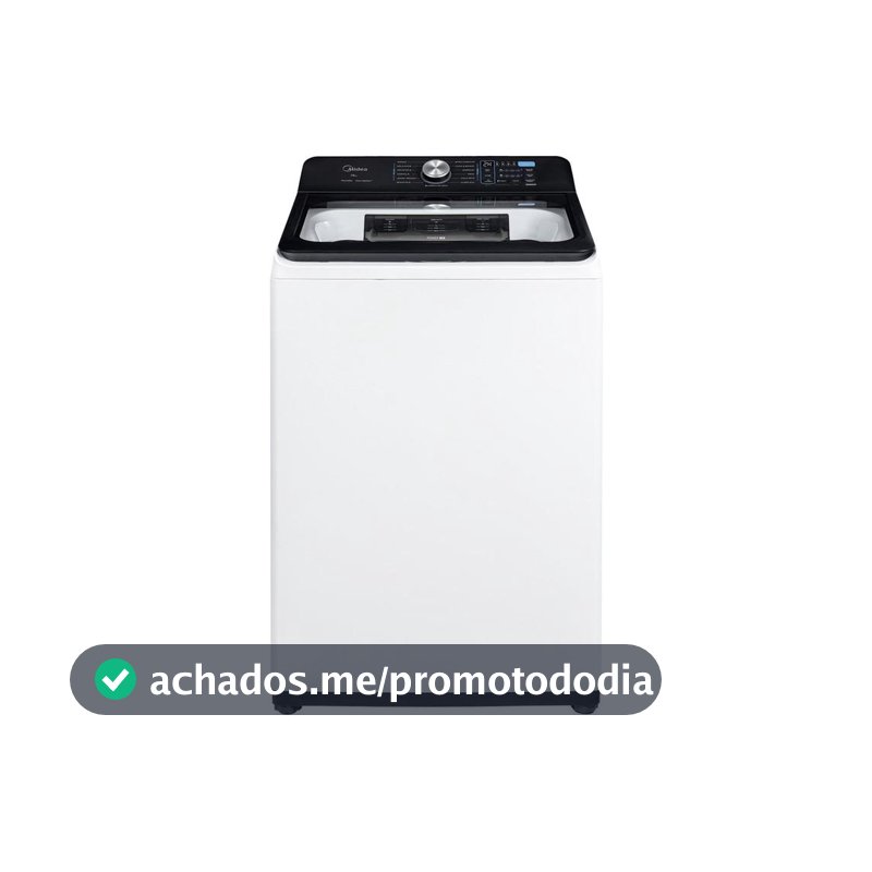 Lavadora de Roupas Midea 16kg Cesto Inox 13 Programas de Lavagem Branca MA512W160A/WK04