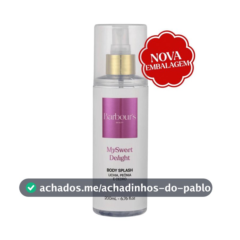 Body Splash Barbour's Delight 200ml Floral Fresco Feminino Colônia Corporal
