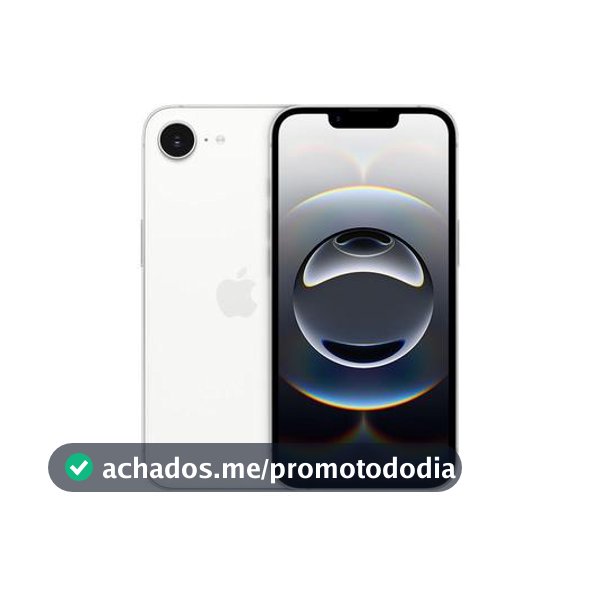 Apple iPhone 16e 128GB Branco 6,1" 48MP iOS 5G - iPhone 16e