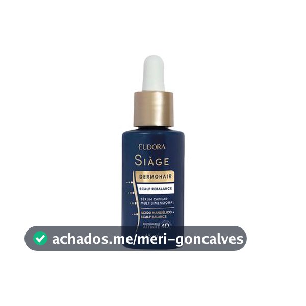 Sérum Capilar Eudora Siàge Dermohair Scalp Rebalance 48ml - Cauterização Capilar - Magazine Promonaweb26