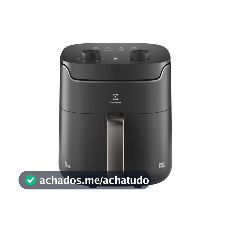 Fritadeira airfryer electrolux eaf40 efficient 5,6l 1400w grafite 127v