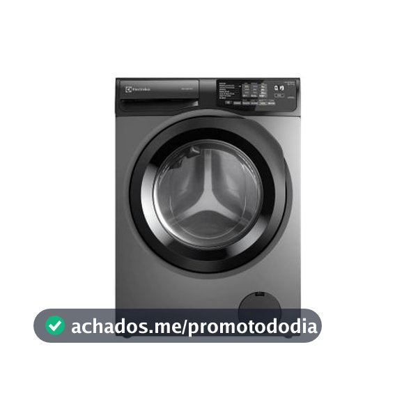 Lava e Seca Electrolux 12kg LSC12 Inverter Água Fria e Quente Cinza Ônix