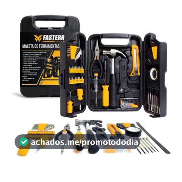 Kit Ferramentas 142 Peças com Maleta FST142 - Fasterr Tools