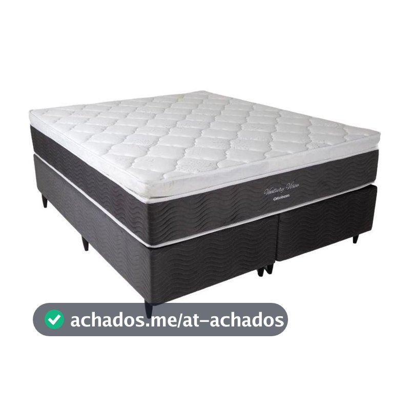 Cama Box (Box + Colchão) Queen Ortobom de Molas