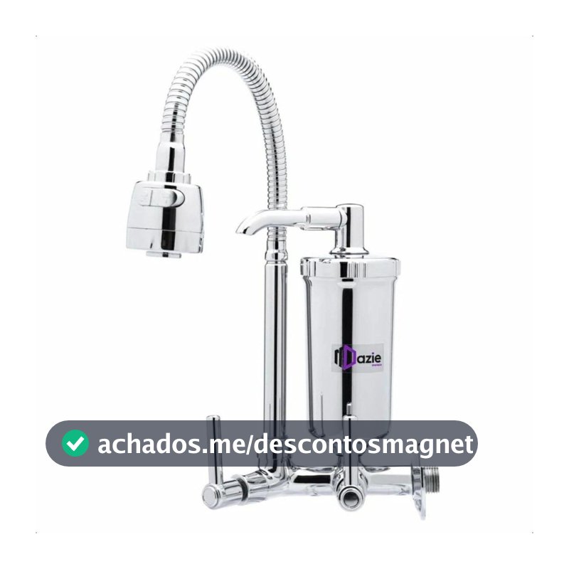 Torneira com Filtro Gourmet Cozinha Parede Dazie Metais