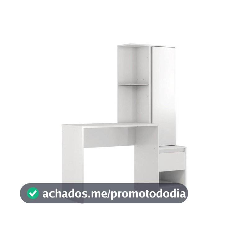 Escrivaninha com Armário 1 Gaveta 3 Prateleiras Demóbile Office Morada
