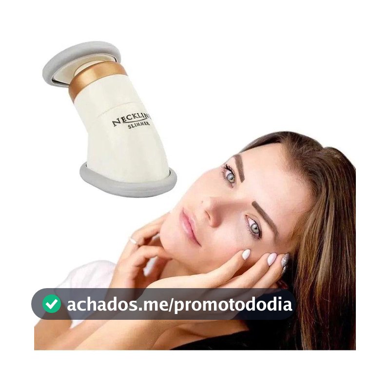 Aparelho Anti-Idade Neckline Slimmer Original Redutor de Papada e Queixo Duplo Efeito Tensor - Aparelho Neckline Slimmer Original Redutor de Papada - Massagem e Relaxamento - Magazine Moniqueglima