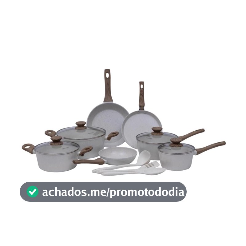 Conjunto de Panelas 10 Peças Indução Mimo Style Cook Mármol