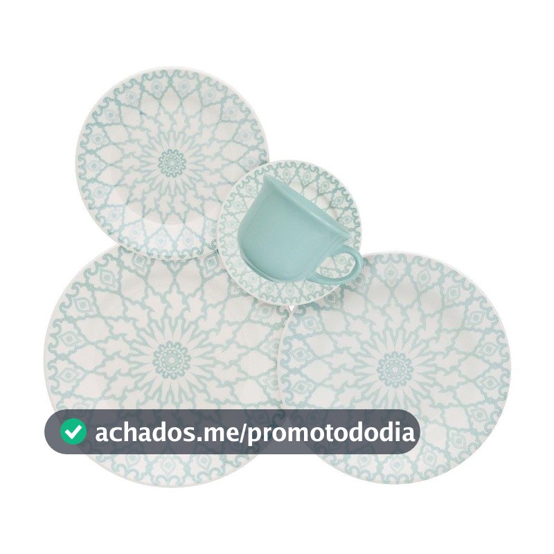 Aparelho de Jantar/Chá Biona,Mandala,20 Peças - Aparelho de Jantar - Magazine Loucops