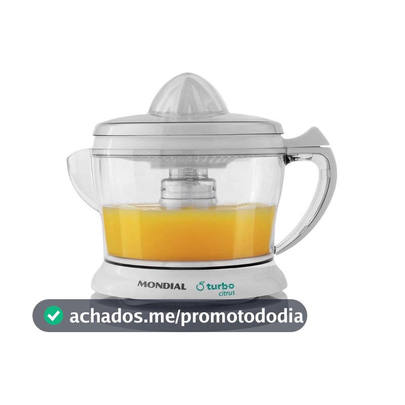 Espremedor de Frutas Mondial Turbo Citrus E-01 Elétrico 25W Branco
