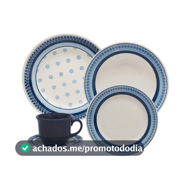 Aparelho de Jantar e Chá 20 Peças Biona de Cerâmica
