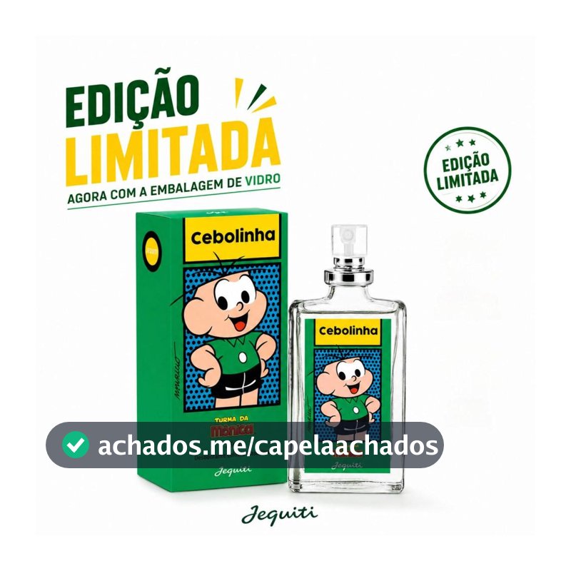 Perfume Cebolinha 25ml Edição Limitada Frasco De Vidro