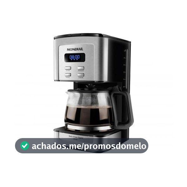 Cafeteira Elétrica Mondial Dolce Arome Digital C-44-32X-SDI 800W Preto/Inox 127V - Cafeteira Elétrica