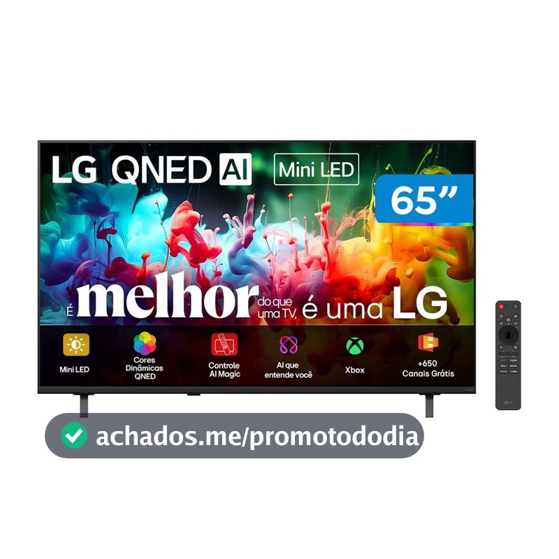 Smart tv lg 65 qned70 miniled 4k ultra hd wi fi 65qned70bsa - Smart Tv