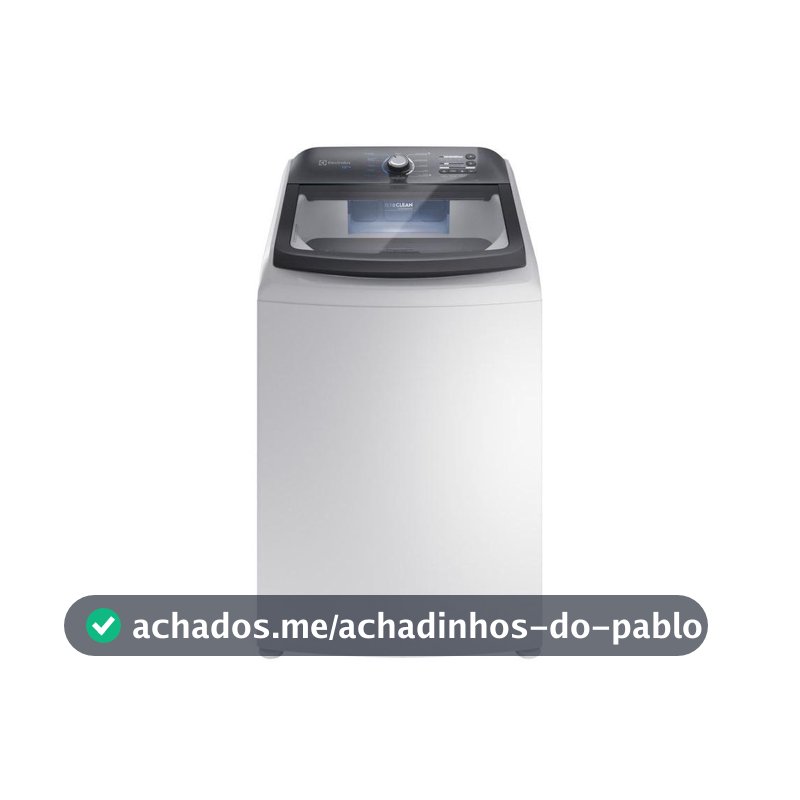 Lavadora de Roupas Electrolux 18kg Cesto Inox 11 Programas de Lavagem Branco Efficient LEE18