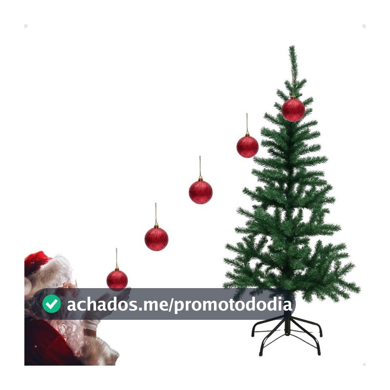 Arvore Pinheiro Natal Premium 1,80cm Com 350 Galhos Natural - MOK - Árvore de Natal - Magazine Claudiajacm