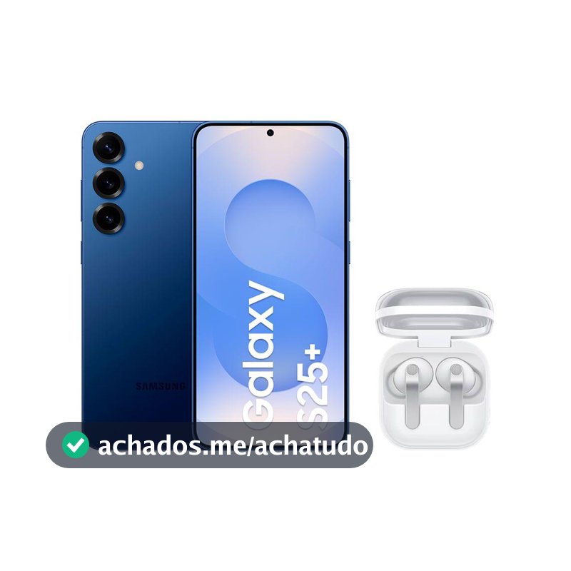 Celular Samsung S25+ (512GB) - Azul Marinho + Buds4 Pro - Branco - Galaxy S25+ - Magazine Ofertasdojersu
